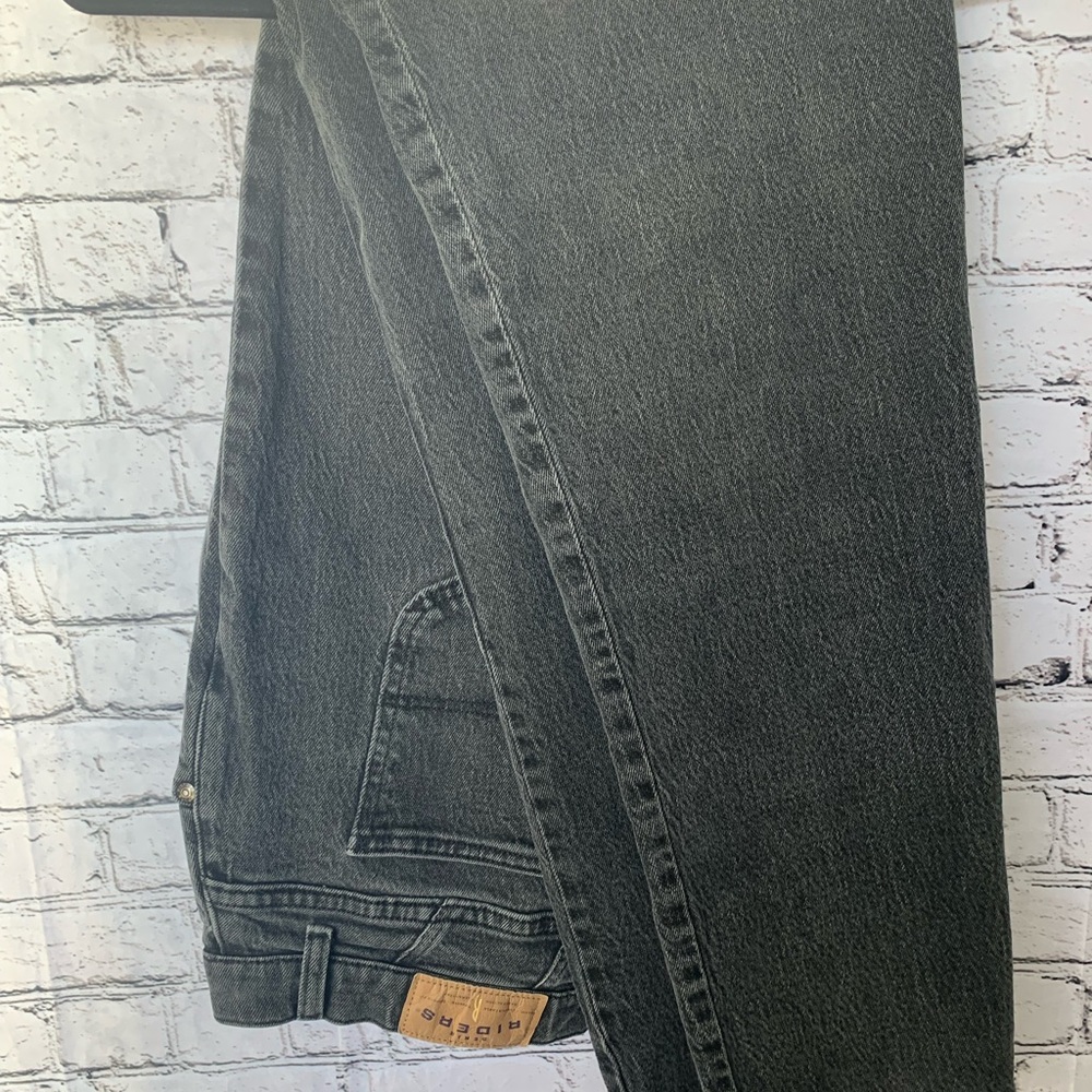 Riders black/grey medium wash boot cut jeans